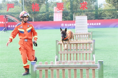 选手们顽强拼搏、展现自我 山东消防供图